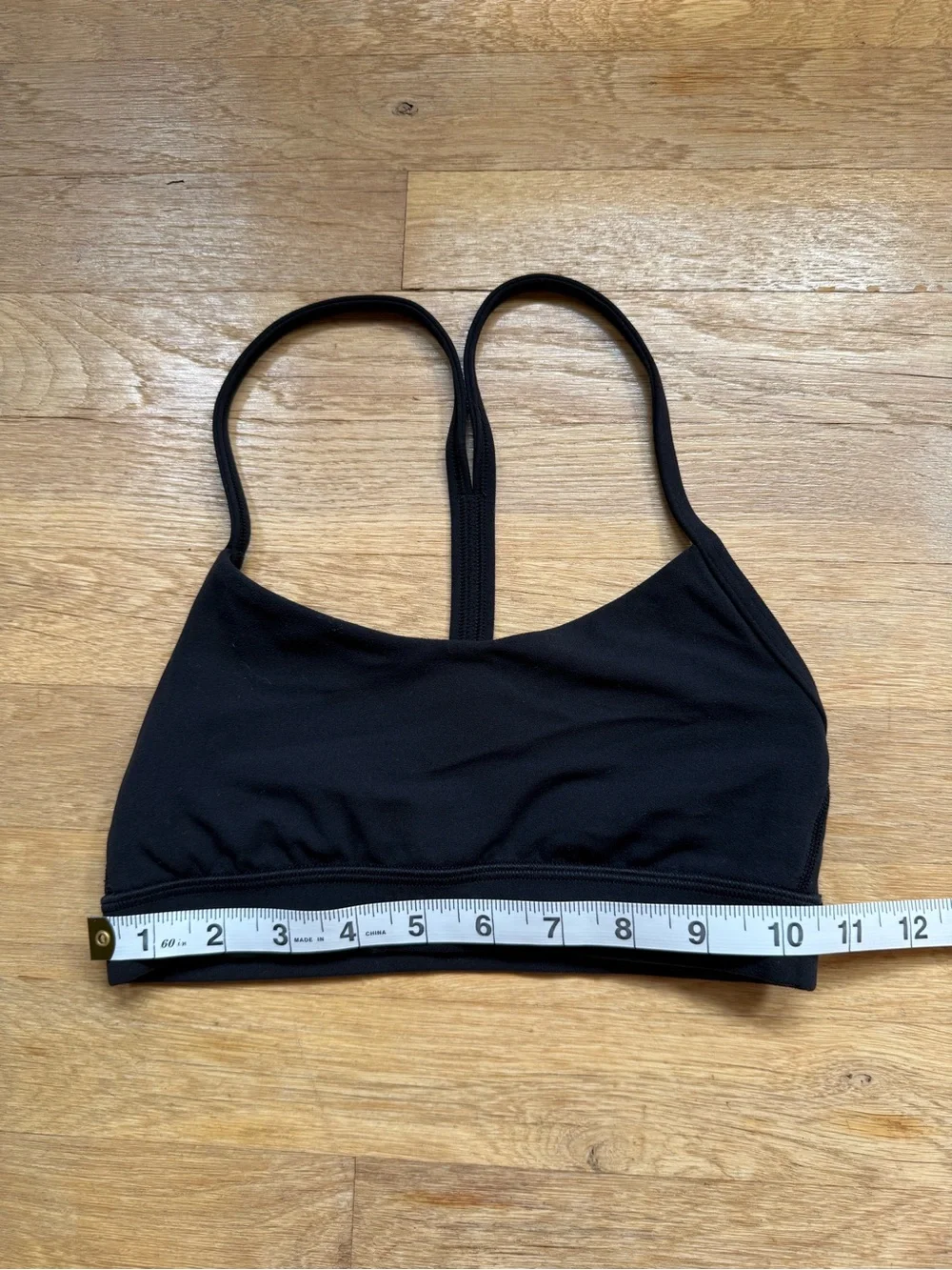 Lululemon Black Flow Y Bra Size 2